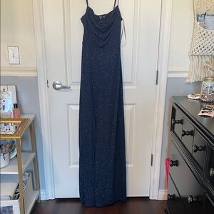 Xhilaration Navy Blue Maxi Dress